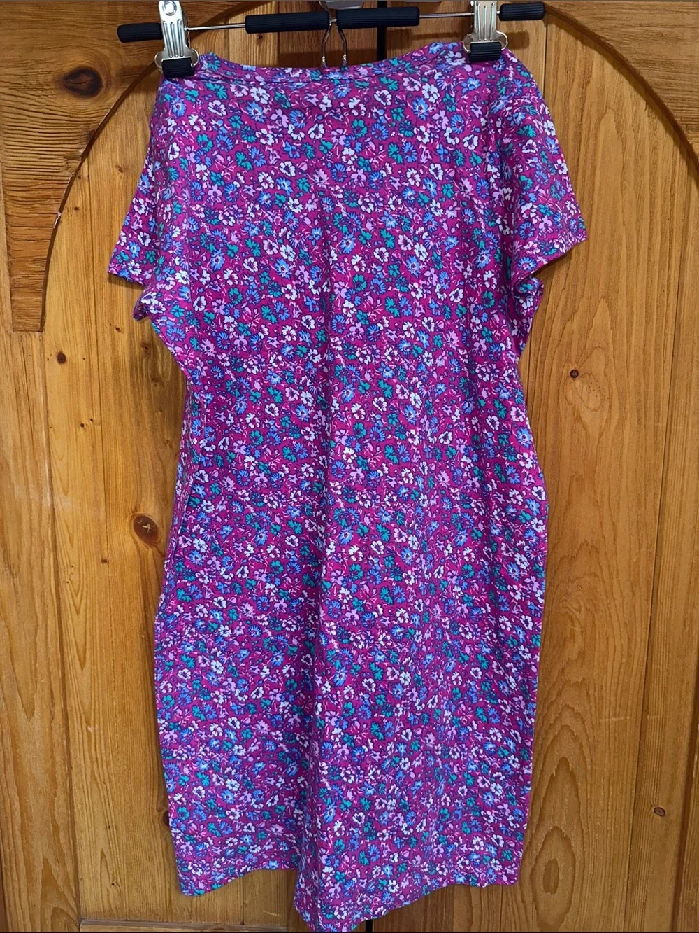 Crewcuts Girls' Purple Floral Short-Sleeve Nightgown
